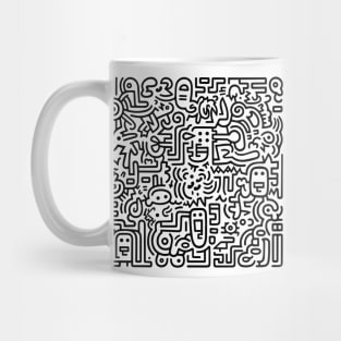 Pop Art Abstract (Haring Inspired) Mug